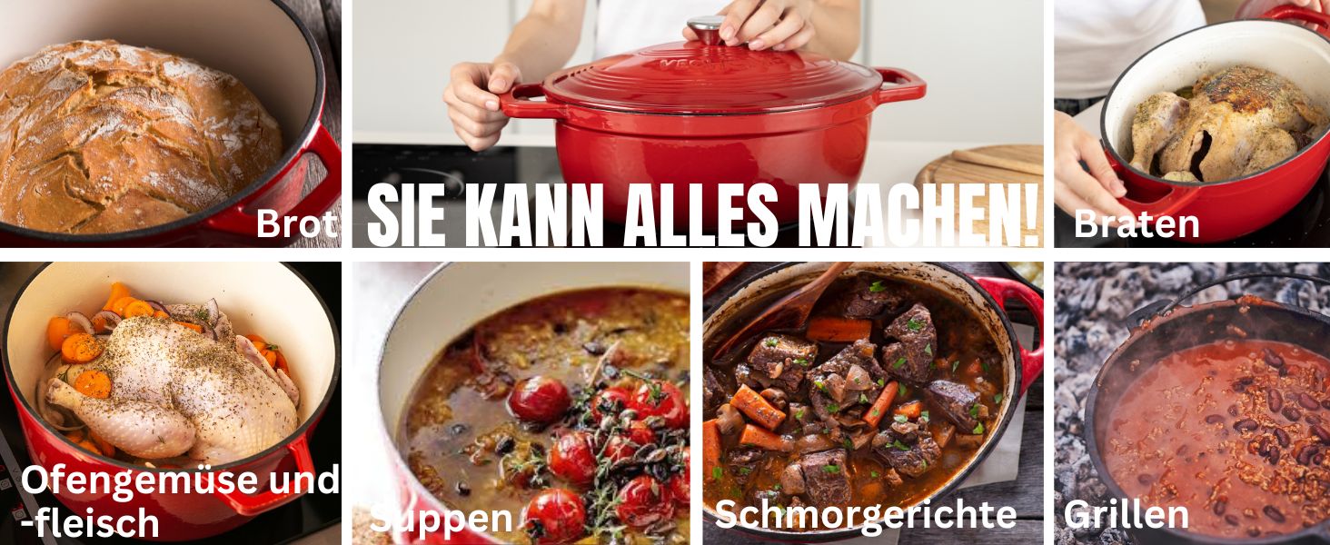 Gleichmäßige Hitze für aromatische Gerichte