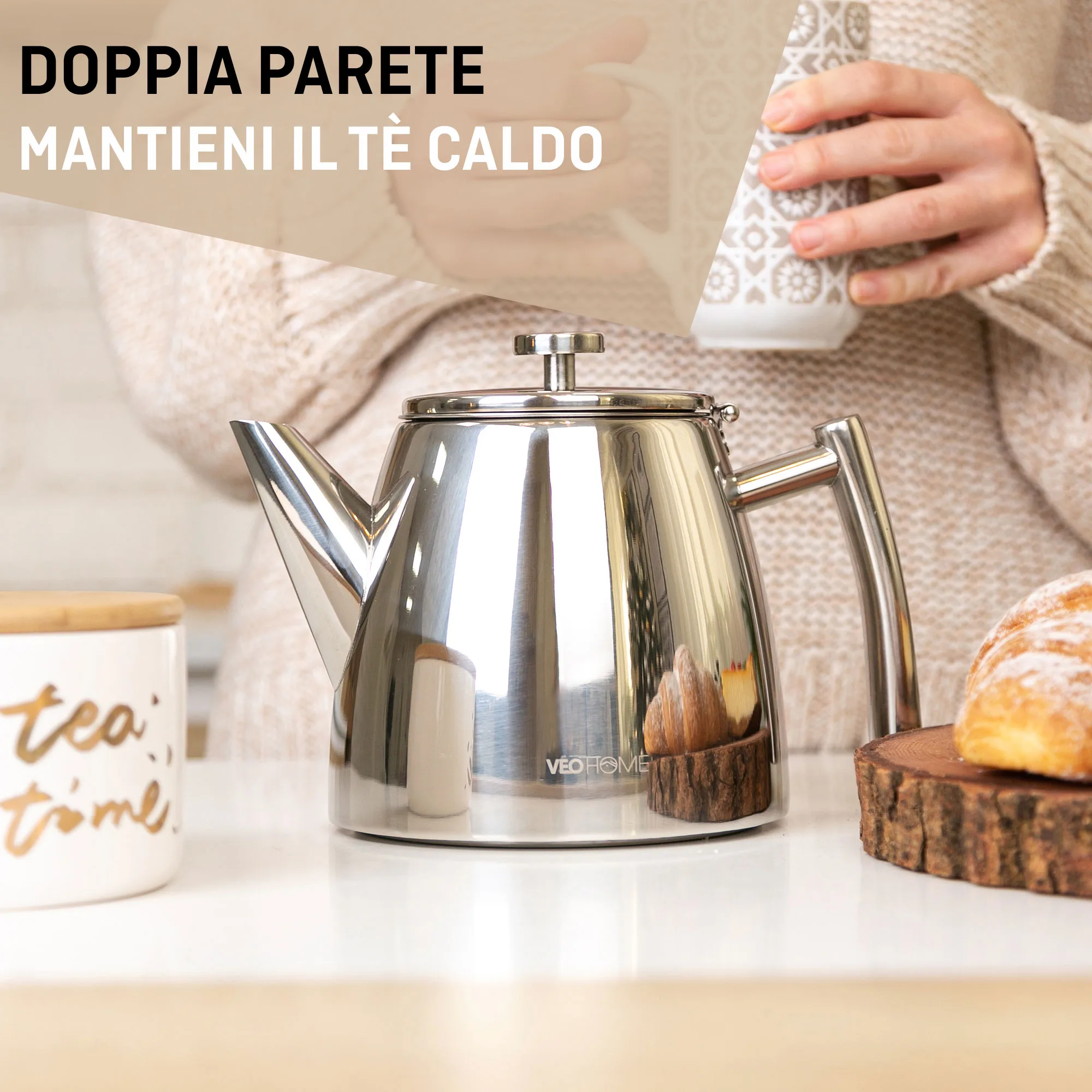 Scaldabagno Vetus a doppia parete in acciaio inox modello WHD 55L 230V/1500W sul negozio